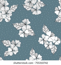 beautiful Floral seamless pattern.  flower background