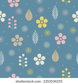 Beautiful floral seamless pattern is perfect for wallpaper, fabric, home decor, etc