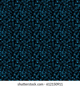 Beautiful floral seamless pattern, vector. Ideal for background, fabric, wrap, cards, gadgets and more