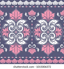 Beautiful floral seamless pattern. Vintage. Traditional, Ethnic, Turkish, Indian motifs. Great for fabric and textile, wallpaper, packaging or any desired idea. 