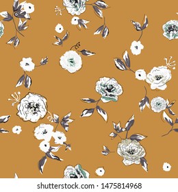 beautiful floral seamless pattern.flowers Pattern for summer fashion prints. 