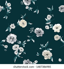 beautiful floral seamless pattern.flowers Pattern for summer fashion prints. 