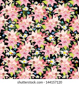 Beautiful floral seamless texture