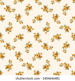 Beautiful floral seamless vector pattern with anemones. Background with decorative floral ornaments for textiles, wrappers, fabrics, clothing, covers, paper, print, scrapbooking, decoupage and other