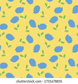 beautiful floral seamless vector pattern