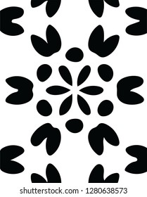 Beautiful floral shape decorative vector pattern design for creative ideas