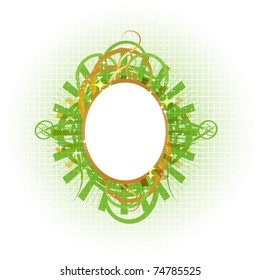 beautiful floral shield