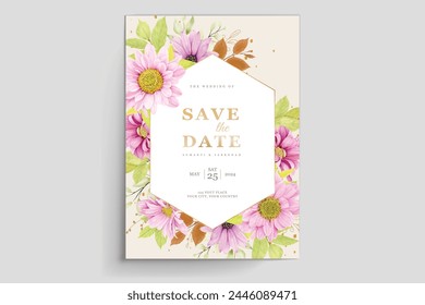 beautiful floral spring and summer background and frame card design