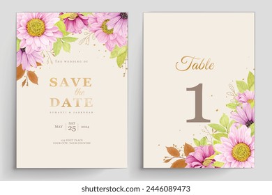 beautiful floral spring and summer background and frame card design