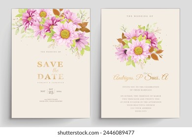 beautiful floral spring and summer background and frame card design