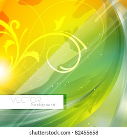 fondo vectorial de estilo floral hermoso