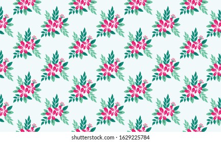 Beautiful floral for valentine, with modern of leaf and floral pattern background.