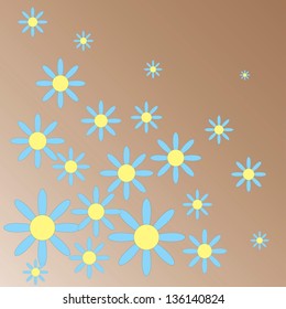 Beautiful floral vector background for web