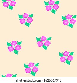 Beautiful floral vector seamless pattern