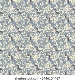 beautiful floral vector seamless pattern , great for design on fabric , clothes , accessories, and more 