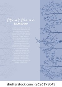 Beautiful floral vertical banner and poster