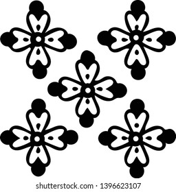 Beautiful floral wallpaper vector pattern texture shape design for creative ideas