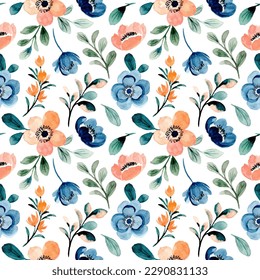 Beautiful floral watercolor pattern for background, fabric, textile, fashion, wallpaper, wedding, banner, sticker, decoration etc.
