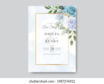 Beautiful Floral Wedding Invitation Cards