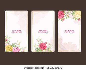 Beautiful Floral Wedding Invitation Template