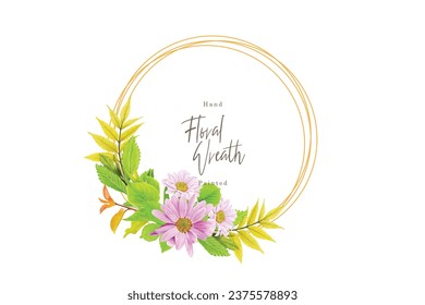 beautiful floral wreath arrangement design