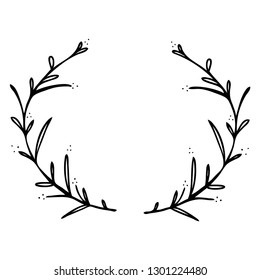 Beautiful floral wreaths collection Vector