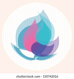 beautiful flower. abstract beautiful decorative flower. vector.