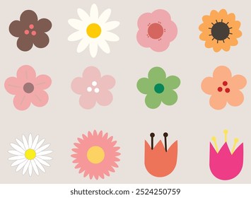 beautiful flower arrangements of different styles as vectors 