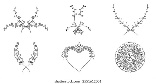 Beautiful flower art design template 