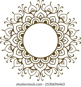 Beautiful flower art and mandala vector design