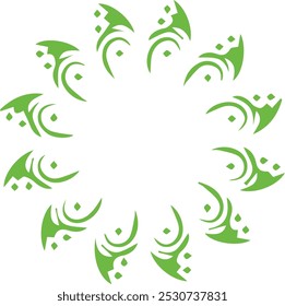 Beautiful flower art and mandala vector design