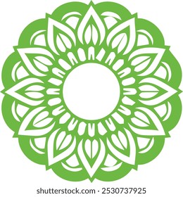 Beautiful flower art and mandala vector design