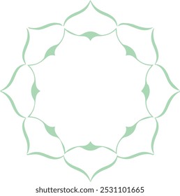 Beautiful flower art and mandala vector design