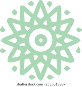 Beautiful flower art and mandala vector design