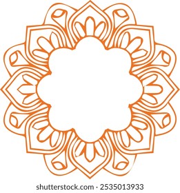 Beautiful flower art and mandala vector design