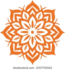 Beautiful flower art and mandala vector design