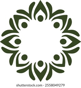 Beautiful flower art and mandala vector design