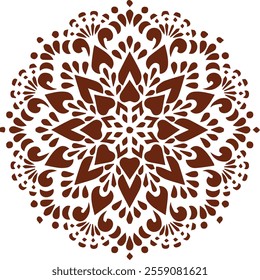 Beautiful flower art and mandala vector design