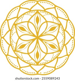 Beautiful flower art and mandala vector design