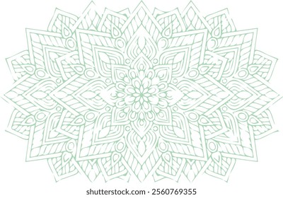 Beautiful flower art and mandala vector design