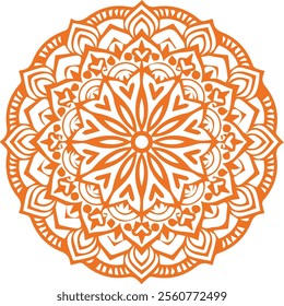 Beautiful flower art and mandala vector design