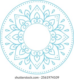 Beautiful flower art and mandala vector design