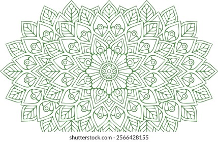 Beautiful flower art and mandala vector design