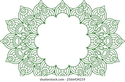 Beautiful flower art and mandala vector design