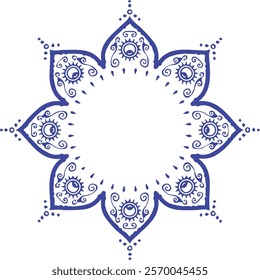 Beautiful flower art and mandala vector design