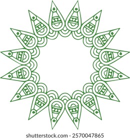 Beautiful flower art and mandala vector design