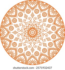 Beautiful flower art and mandala vector design