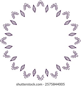 Beautiful flower art and mandala vector design
