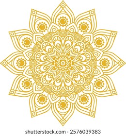 Beautiful flower art and mandala vector design