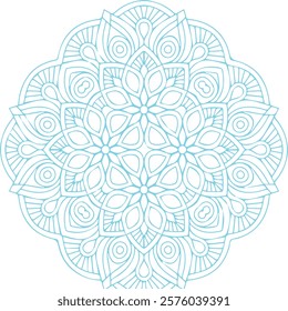 Beautiful flower art and mandala vector design